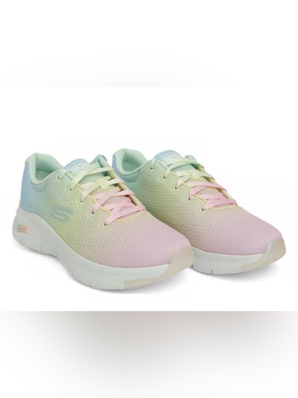 Skechers-Womens-Arch FIT-Dreamy Day -Sneakers size 7.5 pastel rainbow